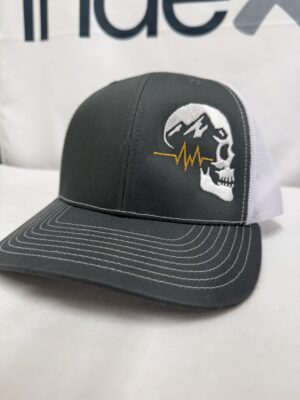 Mtn Brain - 6 panel trucker Grey/White